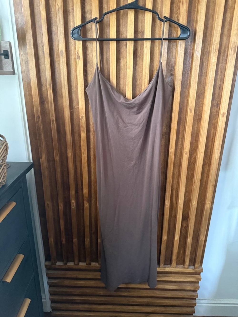 SUSANA MONACO Brown Tank Midi Dress. Size S